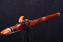 Walnut Native American Flute, Minor, Mid F#-4, #H53A